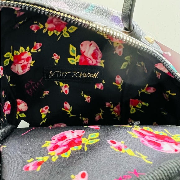 Betsey Johnson Halloween Vampire Puppy Black Print Mini Backpack NWT - Picture 12 of 14